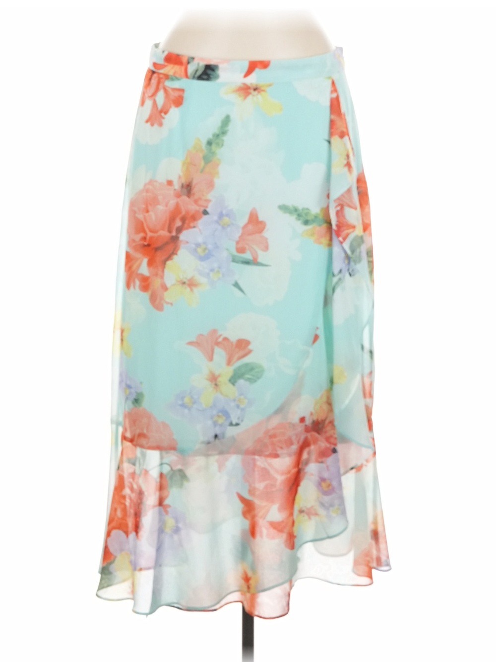 Calvin Klein Aqua Sheer Skirt
